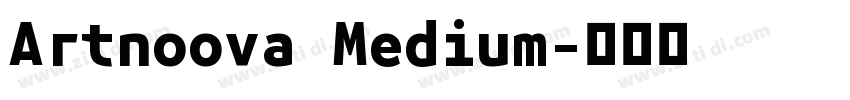 Artnoova Medium字体转换